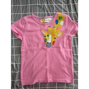 Boden rainbow giraffe tee